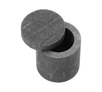 Cabilock Melting Crucible Graphite Crucible Black High Temperature Resistance Good Heat Conduction Smelting Tool for Scientific Experiments