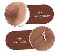Cabilock Memory Foam Neck Cushion Pillow for Foot Therapy and Beauty Treatments Portable Round Roll Pillow with High-elasticity Support for Neck Feet and Bedtime Use Compact Velvet Cushion