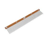 Cabilock Metal Grooming Comb for Dogs and Cats with Stainless Steel Teeth, Professional Detangling Pet Comb Gentle on Sensitive Skin, for Shedding and Grooming Pets