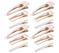 Cabilock Metal Hair Clips Set 30pcs, 8cm Waterdrop Hollow + 6cm Slim Square + Long Rectangle Single Prong Hairpins for Diy Hair Accessories and Styling