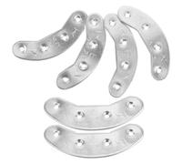 Cabilock Metal Heel Plates with Sturdy Material for Shoe Soles 3 Pairs Iron Heel Taps Silver Colour and Athletic Shoes for Boots Suitable for Streets and Mountains Use