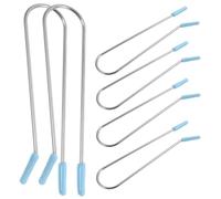 Cabilock Metal Hot Roller Clips for Electric Hair Rollers, 20 Pieces 1.9cm, Heat-resistant Fixing Clamps for Women’s Perm Kit and Spiral Curls, Light Blue