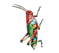 Cabilock Metal Insect Wall Art Decoration for Garden and Home Painted Iron Bug Sculpture for Backyard Wall Decor Unique Handcrafted Outdoor Hanging Ornament