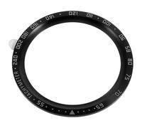 Cabilock Metal Watch Bezel Protector for Pro Graduated Scale Cover Ring Scratch resistant Protective Frame Stylish Black with White Markings Supplies Accessory
