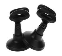 Cabilock Mic Holder Desktop, round Microphone 2pcs Stand and Base Adjustable for Plastic User-friendly No Installation Required, for Recording Studios and Public Speaking