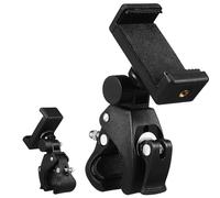 Cabilock Mic Stand Phone Clamp with 180 Degree Rotation, ABS Material, Easy Installation and Versatile Use Phone Holder for Occasions or Bike Attachment