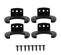 Cabilock Microphone Holder Wall Mount and Microphone Stand Hook Set for Easy Storage Lightweight Silicone Metal Design Black for Home Studio Use