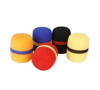 Cabilock Microphone Protective Covers Mic Sponge Windscreens 5pcs Thickened Sponge and Random Color to Block Saliva and Reduce Wind Noise Practical Microphone Accessories for Indoor