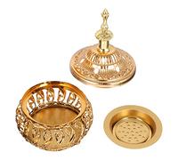 Cabilock Middle Eastern Bakhoor Stand Metal Art Incense Burner Decorative Home Office Accessory