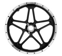 Cabilock Mini Bike Front Wheel Hub Rim for Mini Dirt Bike Front Wheel for Two-stroke Motorbike Versatile for Various Road Conditions Portable and Reliable Cycling Replacement