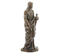 Cabilock Mini Brass Jesus Figurine Small Religious Statue Portable Devotional Delicate Craftsmanship Gift for Faith and Desktop Decor