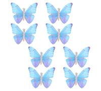 Cabilock Mini Butterfly Hair Clips Stainless Steel Duckbill Hairpins with Strong Hold and Non-slip Design 8pcs for Women and Little Girls for Prom and Party Hair Accessories