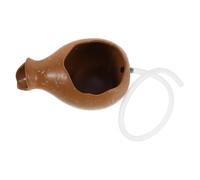 Cabilock Mini Ceramic Spitter Fountain with Open Top for Plants Indoor Outdoor Garden Waterfall Jug Artistic Hydroponic Pot Natural Flow for Patio Fish Tank Decoration