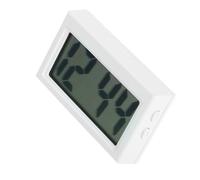 Cabilock Mini Clock for Car Dashboard Small Silent Four Corner Electronic Clock for Auto and Desk Use with Precise Display White