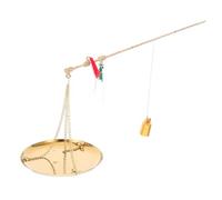 Cabilock Mini Copper Scale: Traditional Chinese Medicine Vintage Handheld Gram Scale 250g Capacity Portable Tea Jewelry And Dried Fruits
