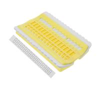 Cabilock Mini Cross Stitch Thread Organizer Plastic Floss Holder and Straightener for Embroidery Projects Lightweight Thread Arranger Tool for Home Sewing and Crafting Yellow