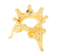 Cabilock Mini Crown Crystal Ball Base Stand Elegant Alloy Display Holder for Ornaments Jewelry and Decor Sturdy Support for Home Office and Store Use