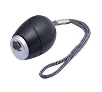 Cabilock Mini Digital Projection Clock Led Portable Kids Projection Electronic Clock Night Light Projector Flashlight Black for Travel and Bedroom