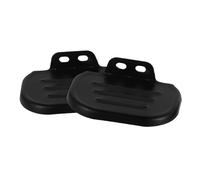 Cabilock Mini Folding Bike Rear Pedals with Non-slip Aluminum Foot Pegs Fit Electric Bicycle Footrest for Rear Seat and Easy Install Cycling Accessory in Black