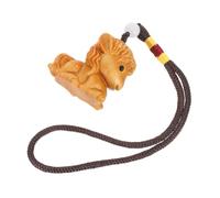 Cabilock Mini Horse Figurines Wood Carving Animal Pendant with Adorable Horse Design and Compact Size, Desktop Animal Ornament for Personal Use and Soothing Atmosphere Decoration