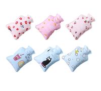 Cabilock Mini Hot Water Bottles with PVC Material Refillable Warm Water Bags 6pcs and Insulation Function, Practical Hand Warmers to Treat Aches, for Christmas and New Year's Day