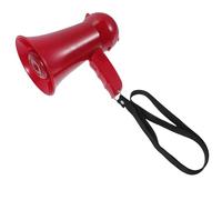 Cabilock Mini Portable Red Party Megaphone Speaker with Adjustable Volume, Lightweight Loudspeaker for Sports Cheerleading and Wedding Games, Red Color,