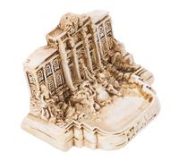 Cabilock Mini Resin Trevi Fountain Church Model Decorative Ornament for Home and Office Handcrafted Building Craft Italian Travel Souvenir Versatile Desktop Architecture Figurine