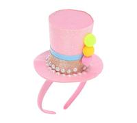 Cabilock Mini Top Hat Headband Sequin Fascinator for Birthday Parties Tea Parties Mardi Gras Halloween Celebrations Unique Fancy Princess Headwear Comfortable Stylish Accessory