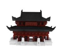 Cabilock Miniature Chinese Architecture Model Antique Style Ancient Building Ornament for Fish Tank Office Home Study Desktop Decoration Realistic Lifelike Design
