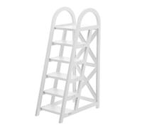 Cabilock Miniature Wooden Dollhouse Ladder for Pretend Play Detailed Pool Observation Tower Model Authentic Dollhouse Accessories Sturdy Craft for Creative
