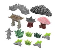 Cabilock Miniature Zen Garden Accessories with Detailed Stone Pagoda Figurines Fade Resistant Fengshui Statues for Fairy Gardens Terrariums and DIY Micro Landscape Decoration Balcony and