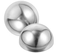 Cabilock Mirror Polished Hollow Ball Stainless Steel Half Ball Decorative Hemisphere Mirror Surface Polished Finish for Garden Handrail Staircase Decoration