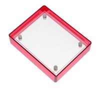 Cabilock Modern Acrylic Photo Frame Brown Floating Clear Picture Display for Wall Hanging and Desktop Versatile Luxury Home Office Gallery Decor with Easy Installation