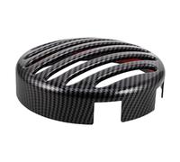 Cabilock Motorcycle Headlamp Protector Compatible with Honda Abs Black Retro Headlight Lens Cover Streamlined Grill for Wind Resistance and Stylish Front Light Guard