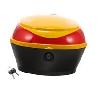 Cabilock Motorcycle Rear Storage Box Small Tail Case for Scooter and Motorbike Plastic Tool Trunk with Easy Installation Practical Rear Rack Trunk for Secure Storage