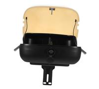 Cabilock Motorcycle Trunk with Backrest Large Capacity Tail Box for Electric Bike Scooter Motorbike and Bicycle Rear Storage Easy Installation White