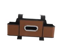 Cabilock Multi Functional Car Back Seat Organizer Box with Cup Holders and Tissue Holder Space Saving Storage for Car Accessories and Robust Design Easy No Tool Installation Backseat