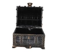 Cabilock Multifunctional Large Plastic Treasure Box for Retro Pirate Storage Container for Jewelry Souvenirs Accessories Collectibles Reusable Chest for Imaginative Play and