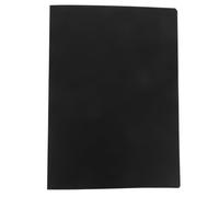 Cabilock Music File Folder with Matte Black Hard Cover PP Material Document Binder with Clear Sleeves Portable Organizer for Music Reports and Presentations
