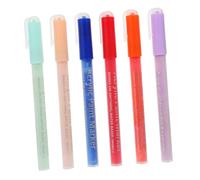 Cabilock Nail Art Pens 6pcs Acrylic Manicure Liner Pens Pvc Case for Diy Nail Graffiti and Hand-painted Designs Suitable for and Home Use