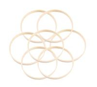 Cabilock Natural Bamboo Rings Hoops Smooth Surface Round Craft Frames for DIY Dreamcatcher and Embroidery Projects