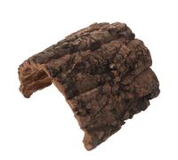 Cabilock Natural Cork Bark Reptile Hideout House with Arch Shape and Realistic Wooden Look, Stimulates Activity and Supports Physical Exercise, for Terrarium Décor and Crested Gecko