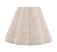 Cabilock Natural Linen Drum Lampshade with Metal Spider Fitter Decorative Burlap Fabric Bell Shade for Floor and Table Lamps Soft Light Diffusion Replacement for Rustic and Modern Interiors