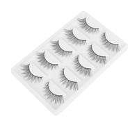 Cabilock Natural Thick False Eyelashes Comfortable to Wear for Professional Applications Synthetic Fiber Lashes Ultra Thin Fiber Material for Daily Use and Wedding Events