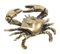 Cabilock Nautical Crab Cabinet Handle, 1.89 Inch Brass Drawer Pull Unique Coastal Cupboard Knobs for Home Furniture Decor Easy Install