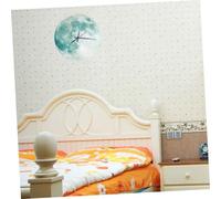 Cabilock Noctilucence Acrylic Wall Clock Luminous Earth Moon Design Creative Home Decor for Living Bedroom Office