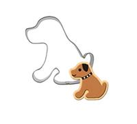 Cabilock Non-Stick Stainless Steel Cookie Mould for Baking Cartoon Dog Design for Chocolate Biscuit Fondant Making Oven Freezer Safe Easy to Use and Clean