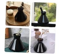 Cabilock Nordic Glass Aromatherapy Diffuser Bottle Refillable Dry Flower Holder for Bedroom Decor Home Office Compact Lightweight Safe Decorative Scent Jar