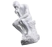 Cabilock Nordic Style Resin Thinker Figurine Minimalist Tabletop Sculpture for Living Office Study Decoration Modern Abstract Ornament