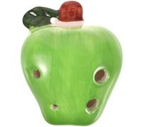 Cabilock Ocarina Musical Instrument with 6 Holes Fruit-shaped Small Ceramic and Standard Tone, Easy Pressing Design Includes Hanging Rope for Children and Adult Beginners for Travel